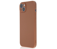 Чехол для iPhone 14 Plus Brosco Carbon Brown