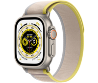 Apple Watch Series Ultra 49mm Titanium Case With Yellow/Beige Trail Loop, Цвет: Beige / Бежевый, Возможности подключения: GPS + Cellular