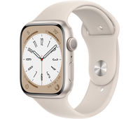 Apple Watch Series 8, 41 мм, корпус из алюминия цвета «сияющая звезда», спортивный ремешок цвета «сияющая звезда», Экран: 41, Цвет: Gold / Золотой, Возможности подключения: GPS