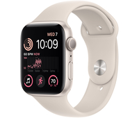 Apple Watch SE 2023, 40 мм, корпус из алюминия цвета «сияющая звезда», спортивный ремешок цвета «сияющая звезда», Экран: 40, Цвет: Starlight / Сияющая звезда, Возможности подключения: GPS