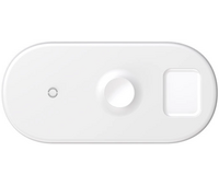 Беспроводное зарядное устройство Baseus, 3in1 Wireless Charger, 7.5W, White, Цвет: White / Белый