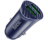 Автомобильное зарядное устройство Hoco Z39 Lightning Dual Port Blue