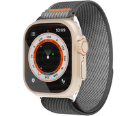 Ремешок нейлоновый VLP Trail Band для Apple Watch 42/44/45/49mm черный-серый, Цвет: Black / Черный