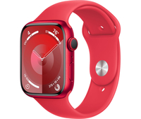 Apple Watch Series 9, 45 мм, корпус из алюминия цвета (PRODUCT)RED, спортивный ремешок цвета (PRODUCT)RED, Экран: 45, Цвет: Red / Красный