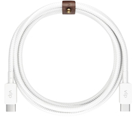 Кабель VLP Nylon Cable USB C - USB C 1.2м белый, Цвет: White / Белый