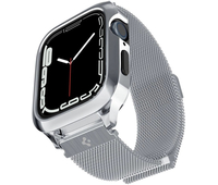 Ремешок для Apple Watch 45mm Spigen Metal Fit Pro Silver, Цвет: Silver / Серебристый