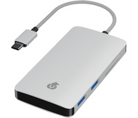 USB-хаб uBear Link Hub 7 in 1 для устройств с разъемом USB-C серебристый, Цвет: Silver / Серебристый
