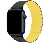 Ремешок магнитный силиконовый uBear Mode для Apple Watch S/M чёрный/жёлтый, Цвет: Yellow / Желтый