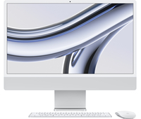 Apple iMac 24" M3 10GPU/8GB/512GB Silver (MQRK3) 2023, Общий объем твердотельных накопителей (SSD): 512 ГБ, Объем оперативной памяти: 8 ГБ, Цвет: Silver / Серебристый