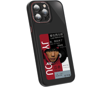 Чехол для iPhone 15 Pro DIY Display Black Red