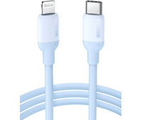 Кабель UGREEN USB-C to Lightning Silicone Cable 1м синий