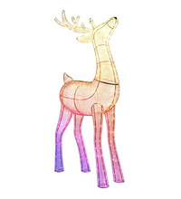 Олень с рогами Twinkly 3D Reindeers Stag, 240 RGB+W диодов, 120cm, Iron/Acrylic