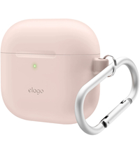 Чехол для наушников AirPods 4 Elago Silicone Hang case Sand Pink, Цвет: Pink / Розовый