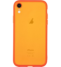 Чехол для iPhone XR Brosco Neon Оранжевый, Цвет: Orange / Оранжевый