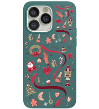 Чехол для iPhone 13 Pro VLP Art Collection Winter Dark Green