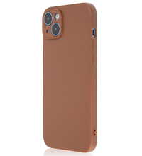 Чехол для iPhone 14 Plus Brosco Carbon Brown