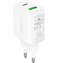 Зарядное устройство двухпортовое ACEFAST A25 PD20W USB-C+USB-A dual port