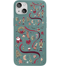 Чехол для iPhone 13 защитный VLP Art Collection Dark Green