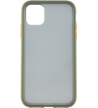 Чехол для iPhone 11 Pro Brosco Зелено-Оранжевый
