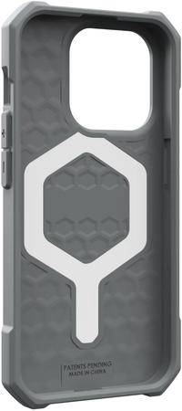 Чехол для iPhone 15 Pro UAG Essential Armor Silver, Цвет: Grey / Серый, изображение 8
