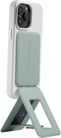 Подставка-трипод Moft Snap Phone Tripod  + магнитное кольцо, экокожа Movas Шалфей, Цвет: Teal / Бирюзовый, изображение 3