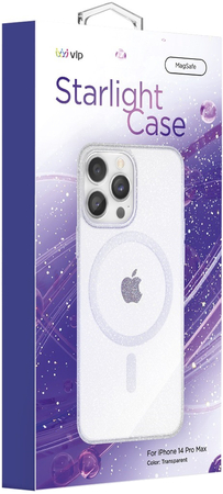 Чехол VLP Crystal case with MagSafe Starlight для iPhone 14 Pro Max Clear, изображение 2
