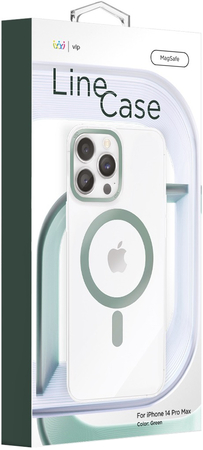 Чехол для iPhone 14 Pro Max VLP Line Case Green, изображение 2