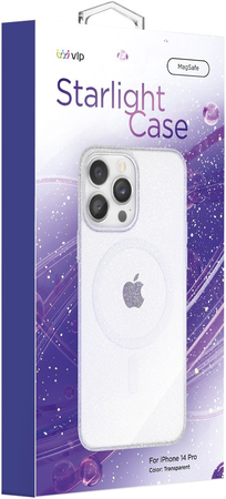 Чехол VLP Crystal case with MagSafe Starlight для iPhone 14 Pro Clear, изображение 2