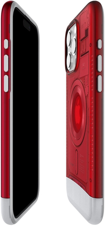 Чехол для iPhone 15 Pro Spigen Classic C1 MagSafe, ruby, Цвет: Red / Красный, изображение 10