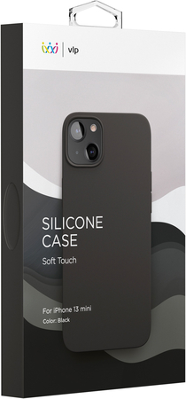 Чехол VLP Silicone case для iPhone 13 mini черный, Цвет: Black / Черный, изображение 5