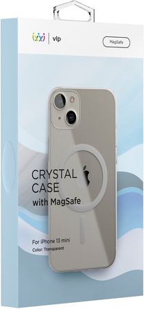 Чехол VLP Crystal case with MagSafe для iPhone 13 mini прозрачный, изображение 5