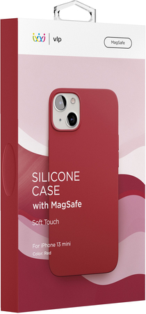 Чехол VLP Silicone case with MagSafe для iPhone 13 mini красный, Цвет: Red / Красный, изображение 5