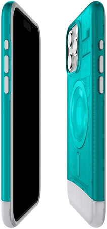 Чехол для iPhone 15 Pro Spigen Classic C1 MagSafe, bondi blue, Цвет: Turquoise / Бирюзовый, изображение 5