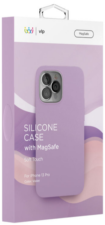 Чехол для iPhone 13 Pro VLP Silicone case with MagSafe Violet, Цвет: Violet / Фиолетовый, изображение 5
