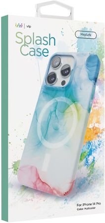 Чехол защитный VLP Splash case с MagSafe для iPhone 14 Pro мультицвет, Цвет: Разноцветный, изображение 6