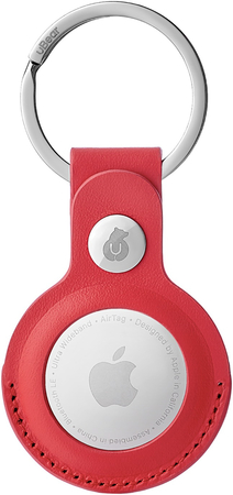 Чехол uBear Capital Leather для Apple AirTag с кольцом