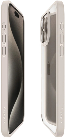 Защитный чехол Spigen Ultra Hybrid iPhone 15 Pro Natural Titanium, изображение 6