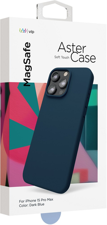 Чехол VLP Aster Case с MagSafe для iPhone 15 Pro Max темно-синий, Цвет: Blue / Синий темный, изображение 3