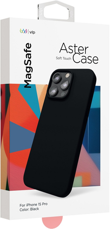 Чехол VLP Aster Case с MagSafe для iPhone 15 Pro черный, Цвет: Black / Черный, изображение 3