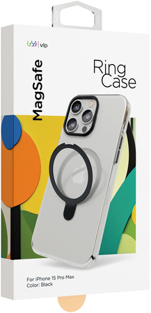 Чехол VLP Ring Case с MagSafe для iPhone 15 Pro Max черный, Цвет: Black / Черный, изображение 5