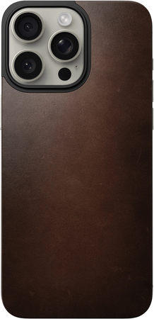 Чехол-накладка Nomad Magnetic Horween Leather Back, brown - iPhone 15 Pro, Цвет: Brown / Коричневый, изображение 2