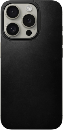 Чехол-накладка Nomad Magnetic Horween Leather Back, black - iPhone 15 Pro Max, изображение 2