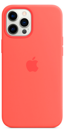 Чехол Apple для iPhone 12 Pro Max Silicone Case Pink Citrus (оригинал), изображение 3