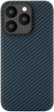 Чехол для iPhone 15 Pro uBear Supreme Kevlar Case синий, Цвет: Blue / Синий