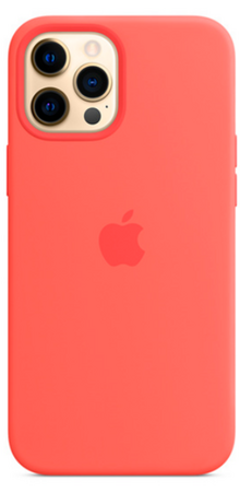 Чехол Apple для iPhone 12 Pro Max Silicone Case Pink Citrus (оригинал), изображение 2