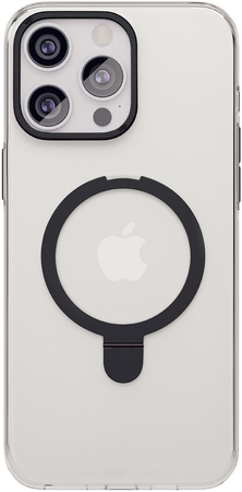Чехол VLP Ring Case с MagSafe подставкой для iPhone 15 Pro, черный, Цвет: Black / Черный