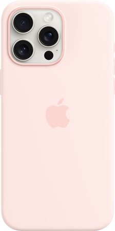 Чехол для iPhone 15 Pro Max Silicone Case Light Pink, изображение 3