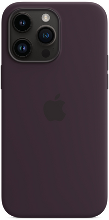 Чехол для iPhone 14 Pro Silicone Case with MagSafe - Elderberry, Цвет: Elderberry / Бузина, изображение 4