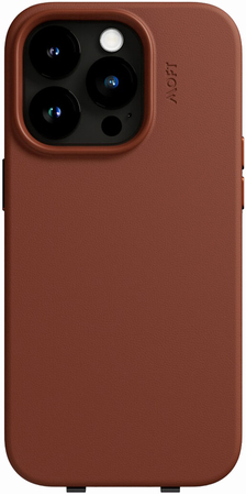 Чехол для iPhone 14 Pro MOFT Vegan Leather Snap Phone Case Brown, Цвет: Brown / Коричневый