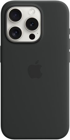 Чехол для iPhone 15 Pro Silicone Case Black, изображение 3